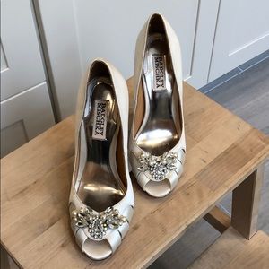 Badgley Mischka Satin Wedding Shoe
